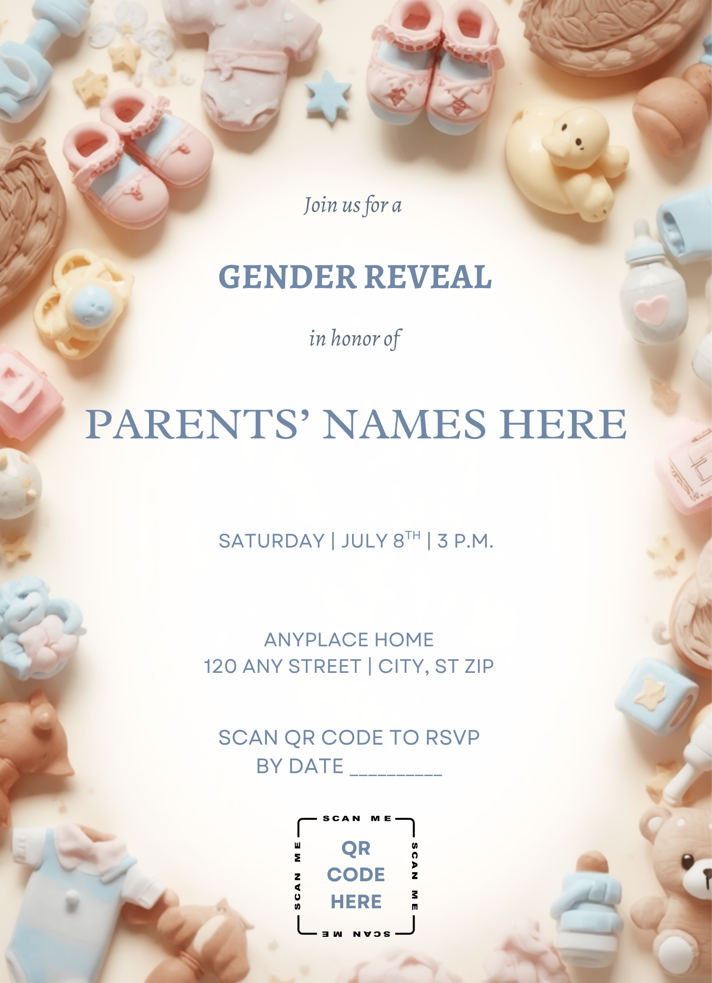 Gender Reveal Invitation