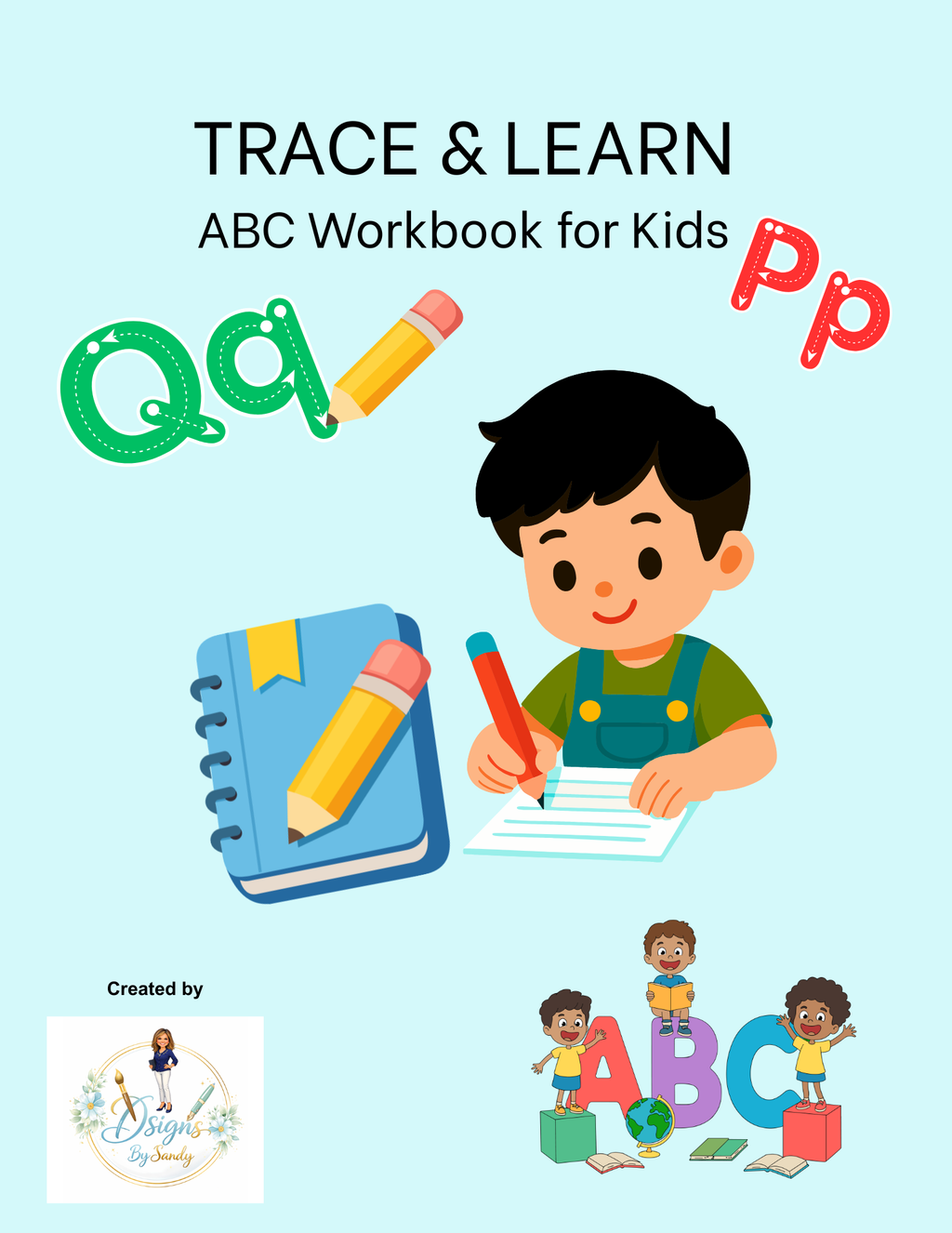 Trace & Learn Alphabet Activity Sheets for Kids