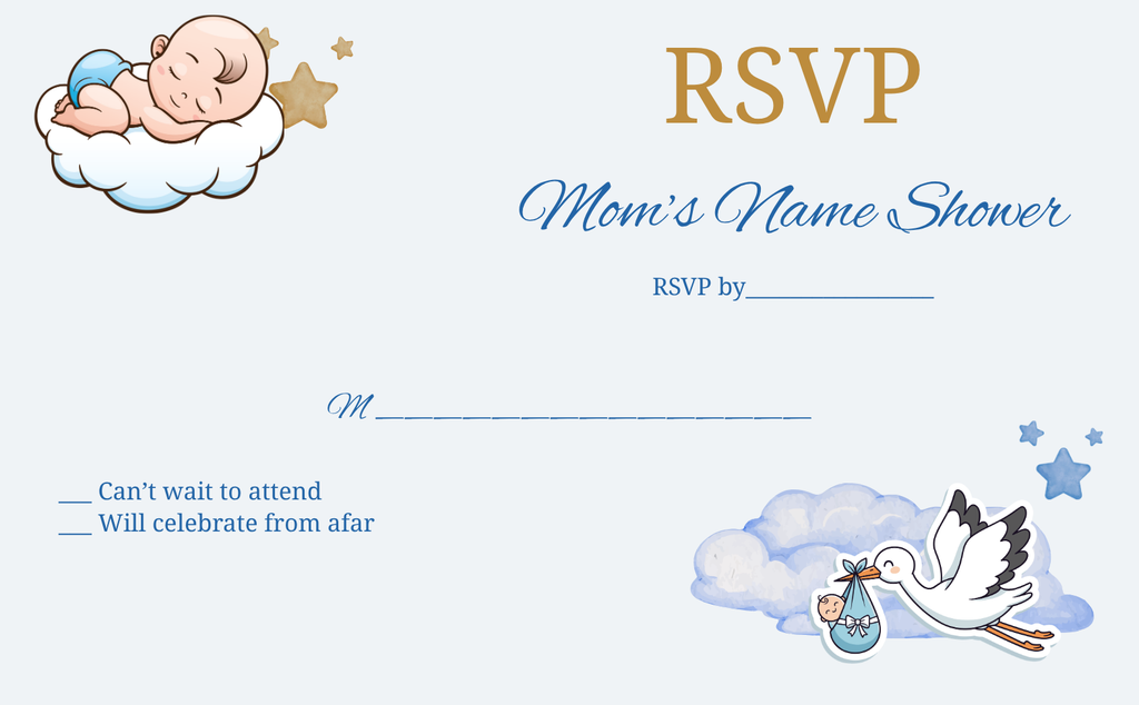 Baby Boy Invitation - Car