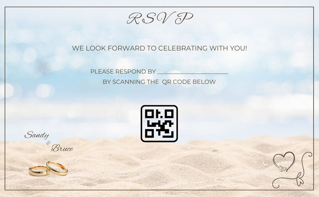 Beach Wedding Invitation Suite