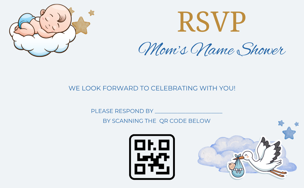 Baby Boy Invitation - Car