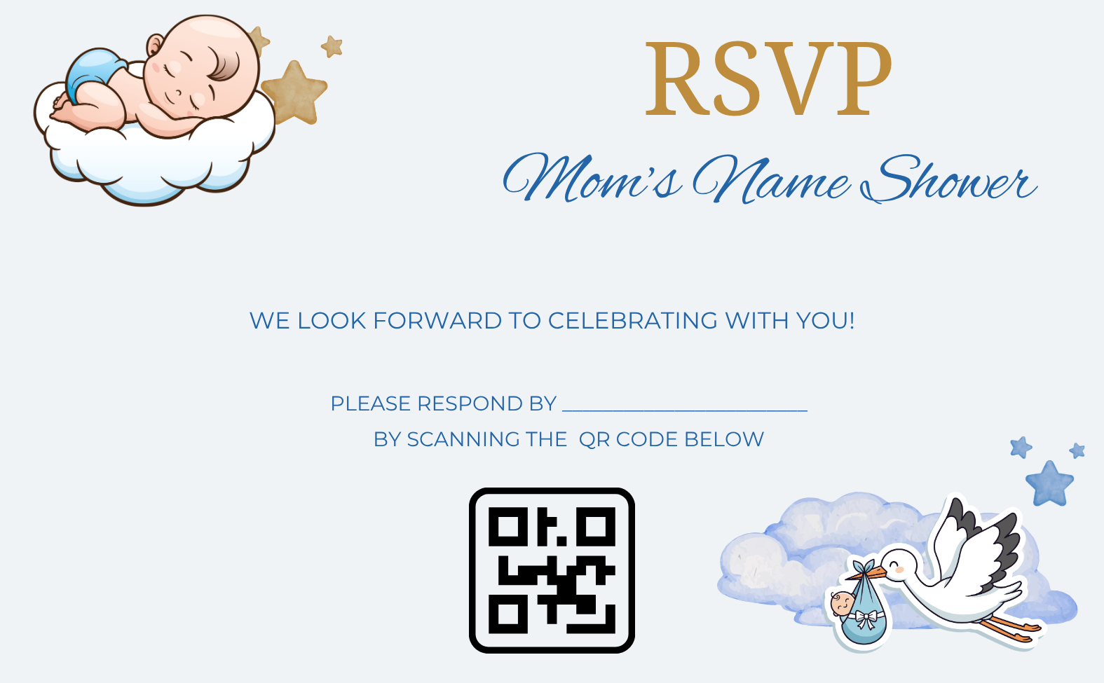 Baby Boy Invitation - Car