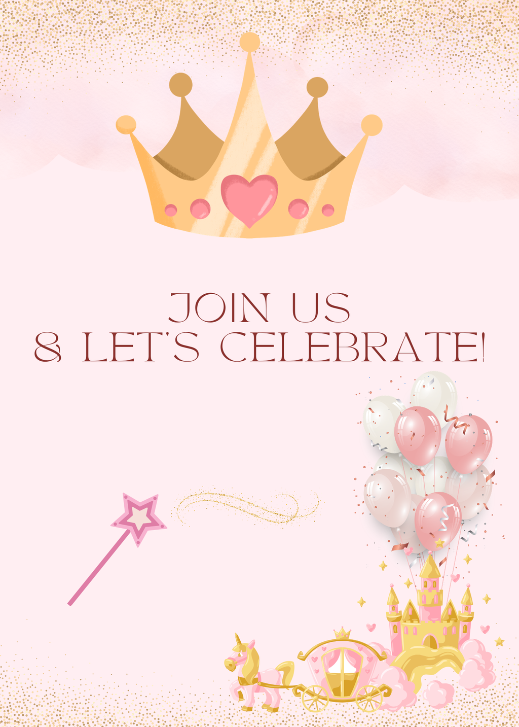 Birthday Invitation - Princess