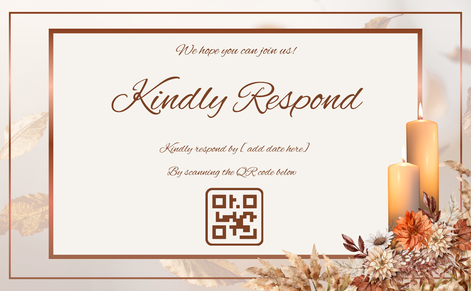 Fall Harvest Wedding Invitation Suite