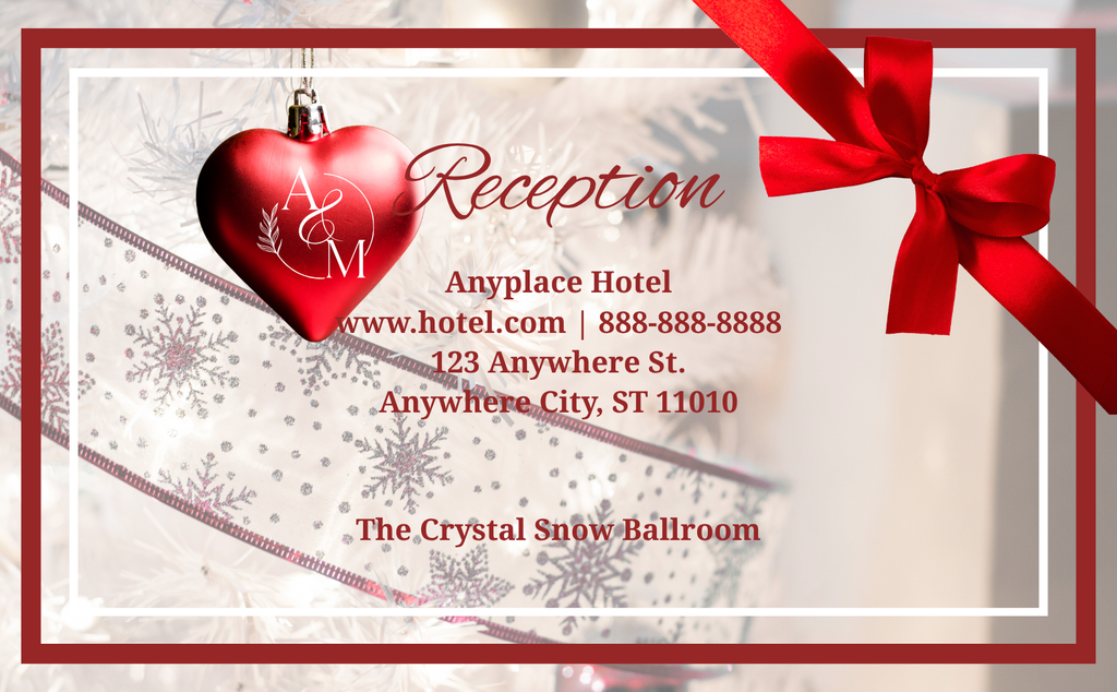 Christmas Romance Wedding Invitation Suite