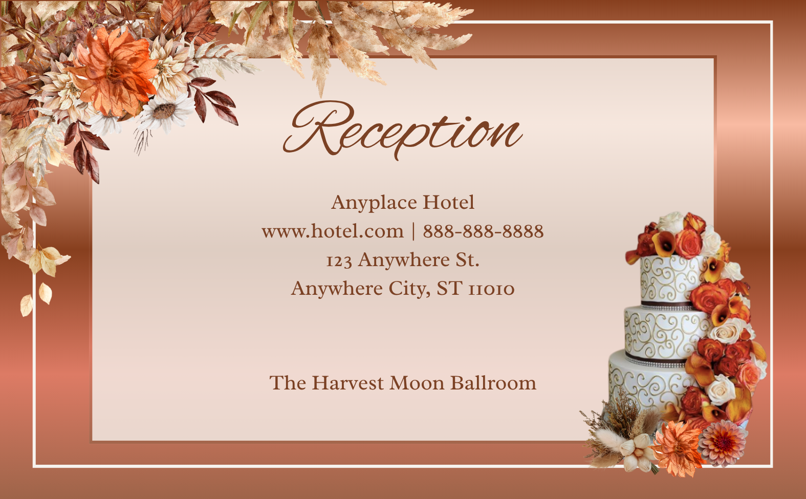 Fall Harvest Wedding Invitation Suite