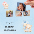 Personalized Photo magnets: Brides, New Moms, Baby, Fur Babies, Graduation, Family