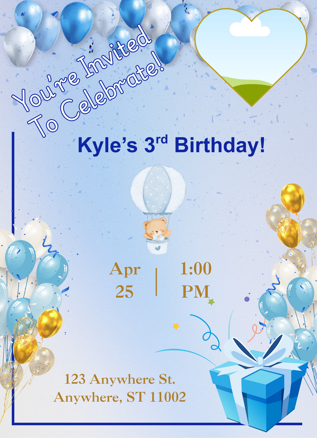Birthday Invitation Boy