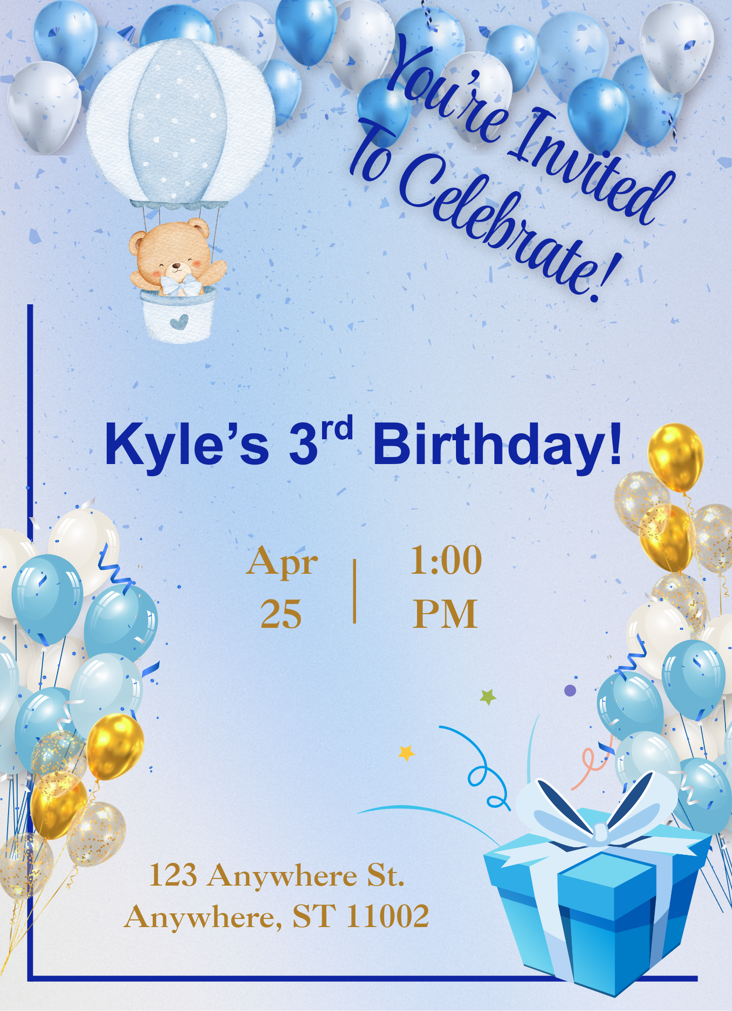 Birthday Invitation Boy