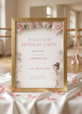 Birthday Invitation - Ballerina