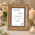 Wedding Invitation Suite - Luxury Black Border