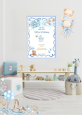 Baby Boy Invitation -Bear