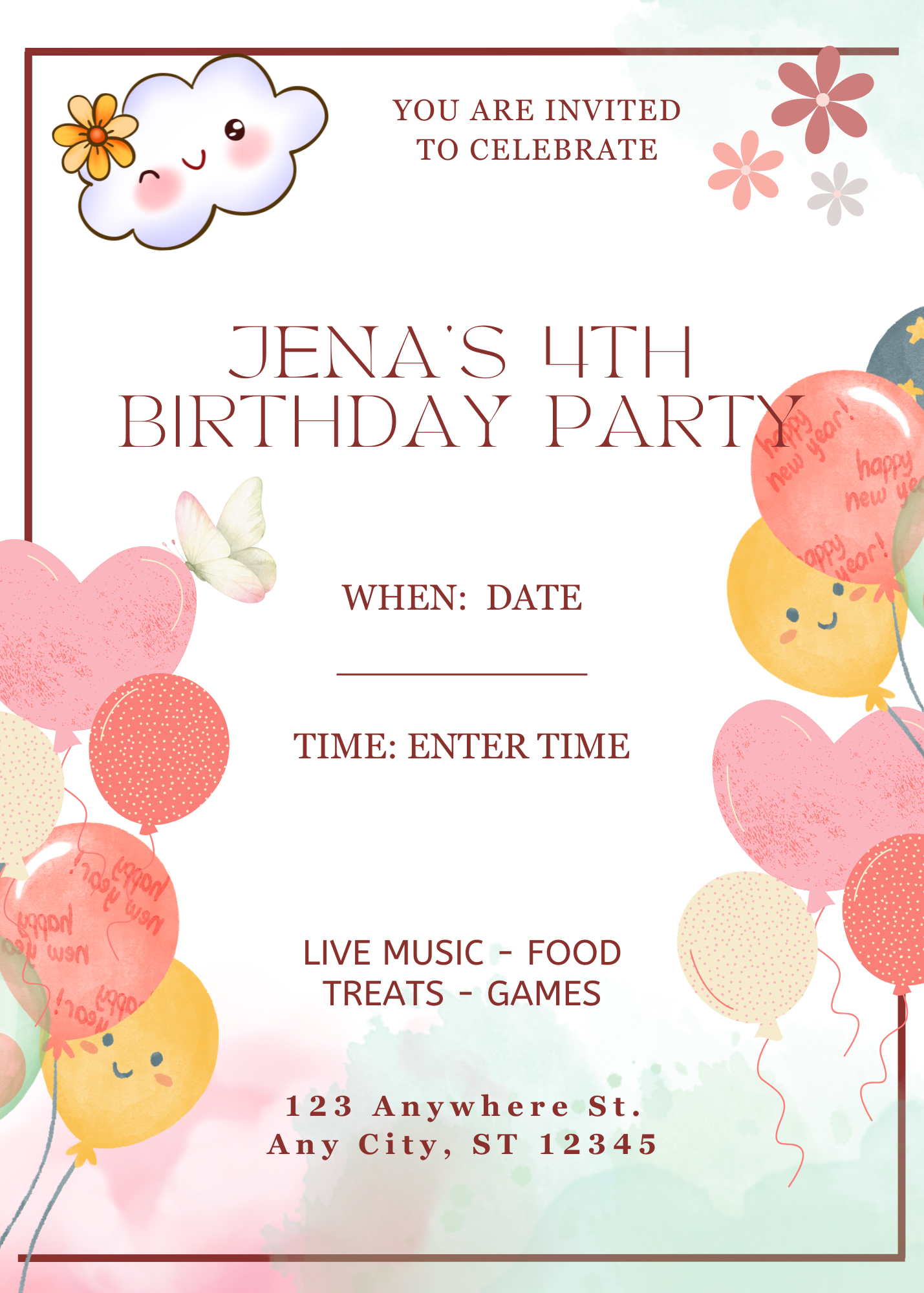 Birthday Invitation Girl