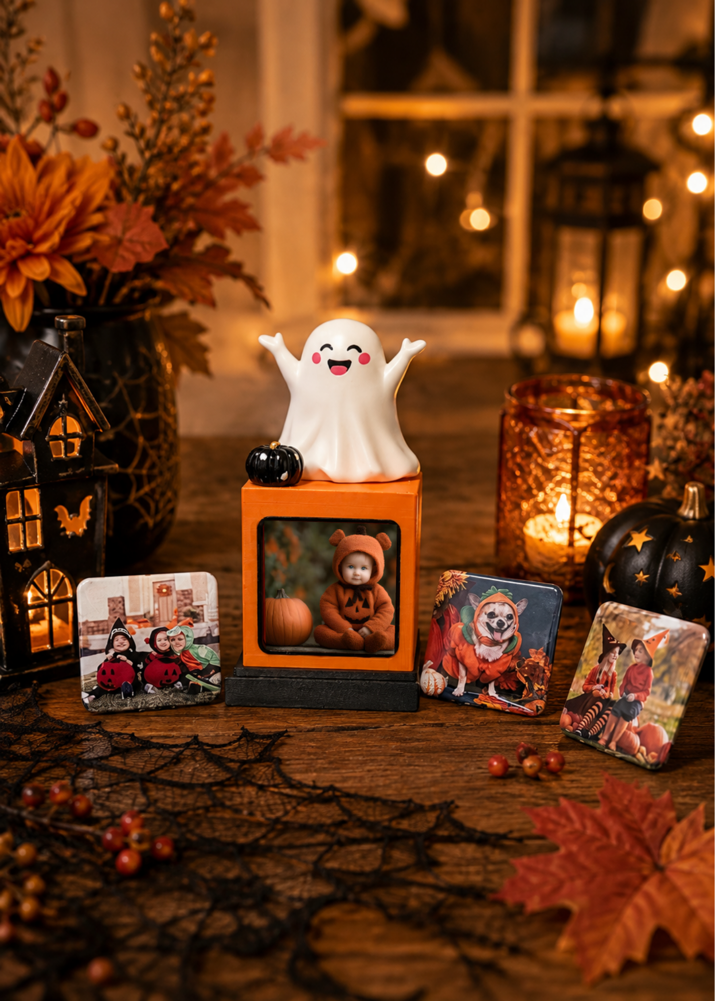 Halloween Memory Cube - A Spooky Keepsake Full of Memories! | Happy Ghost