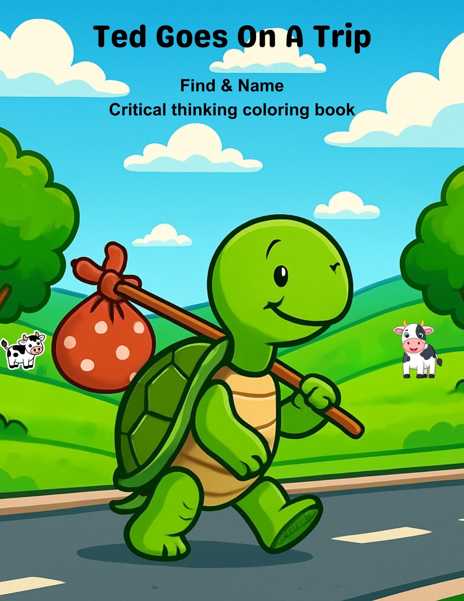 Ted Goes On A Trip | Kids Printable Coloring Pages