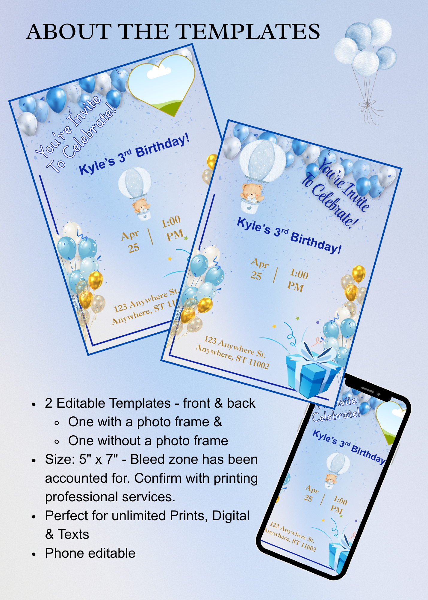 Birthday Invitation Boy