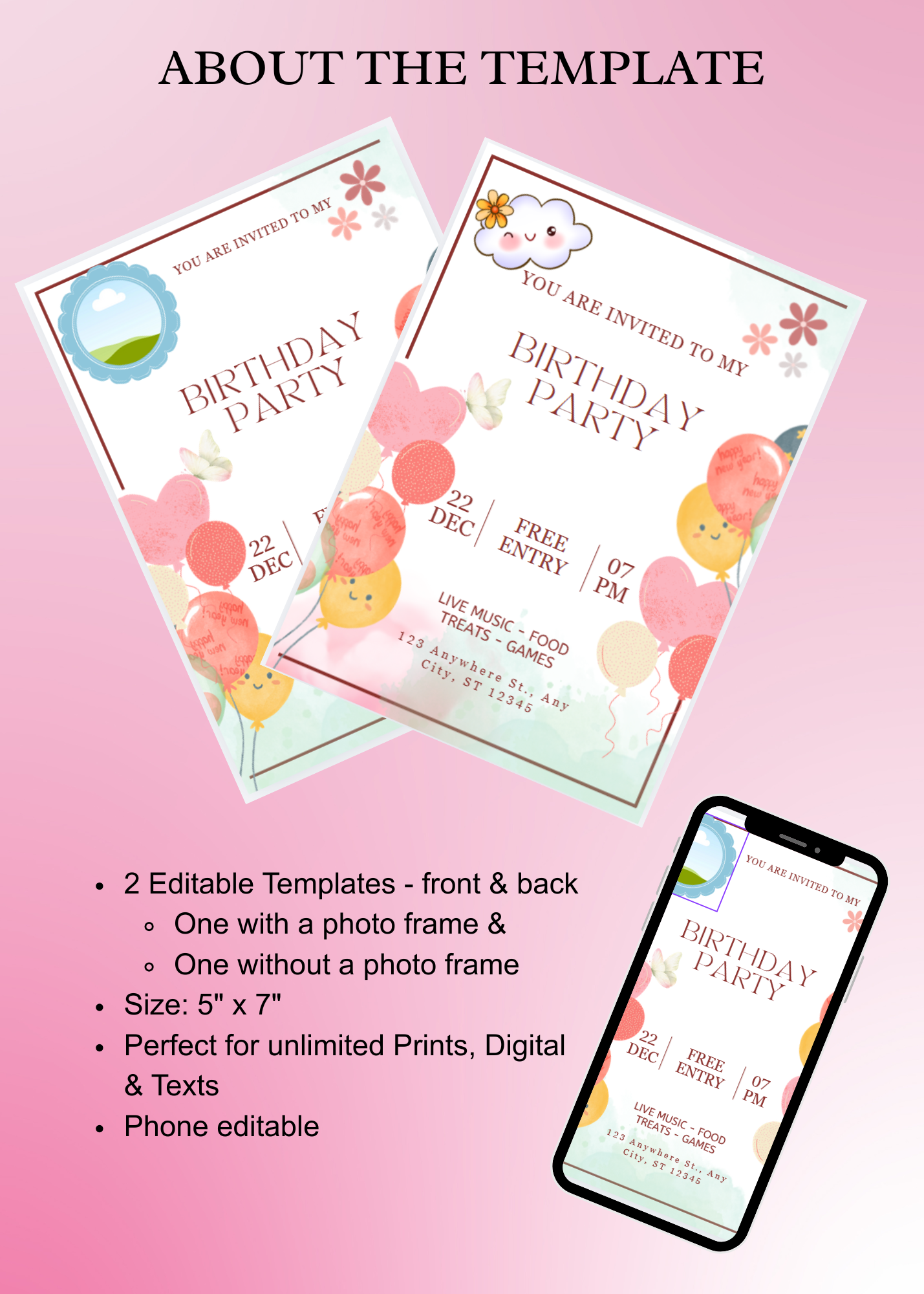 Birthday Invitation Girl