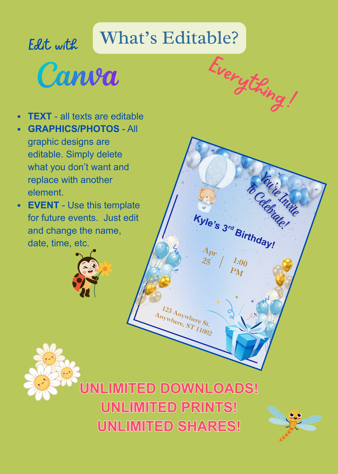 Birthday Invitation Boy