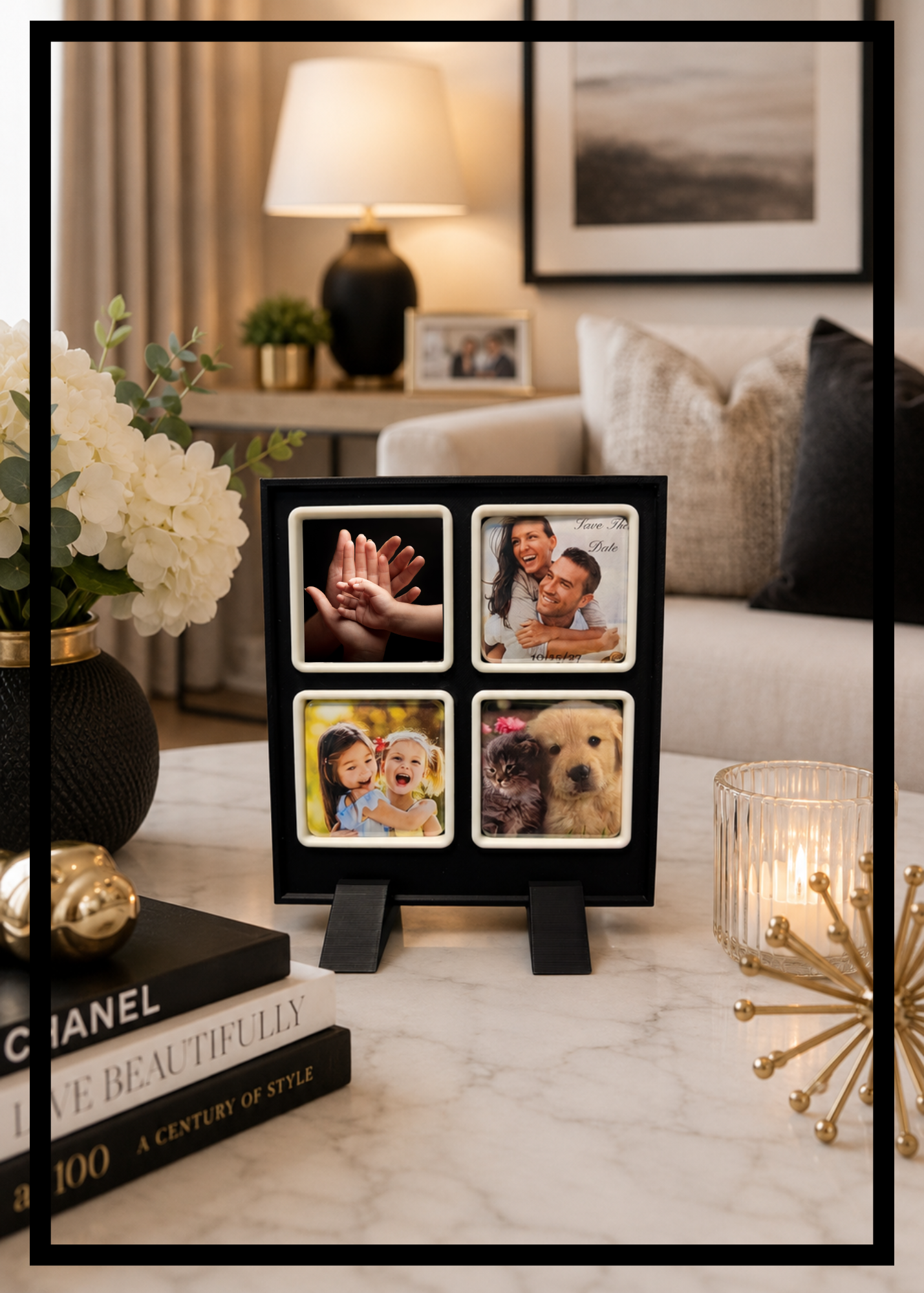 Square Frame Photo Magnets Displays