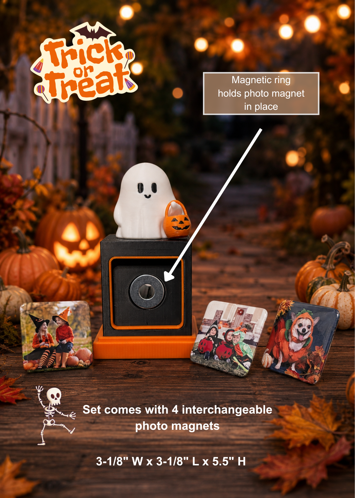 Halloween Memory Cube - A Spooky Keepsake Full of Memories! | Trick Or Treat Ghost