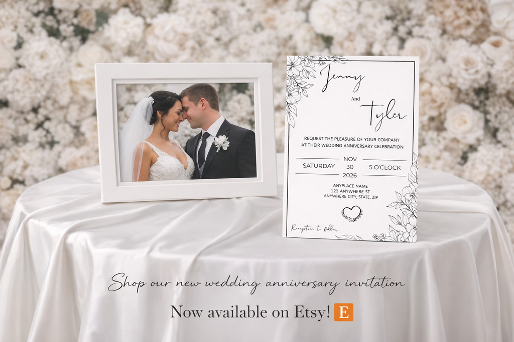 Wedding Anniversary Invitation Suite