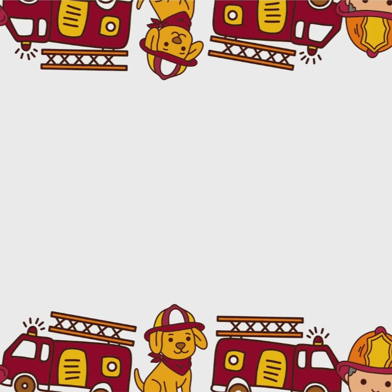 Birthday Invitation - Fire Truck Theme